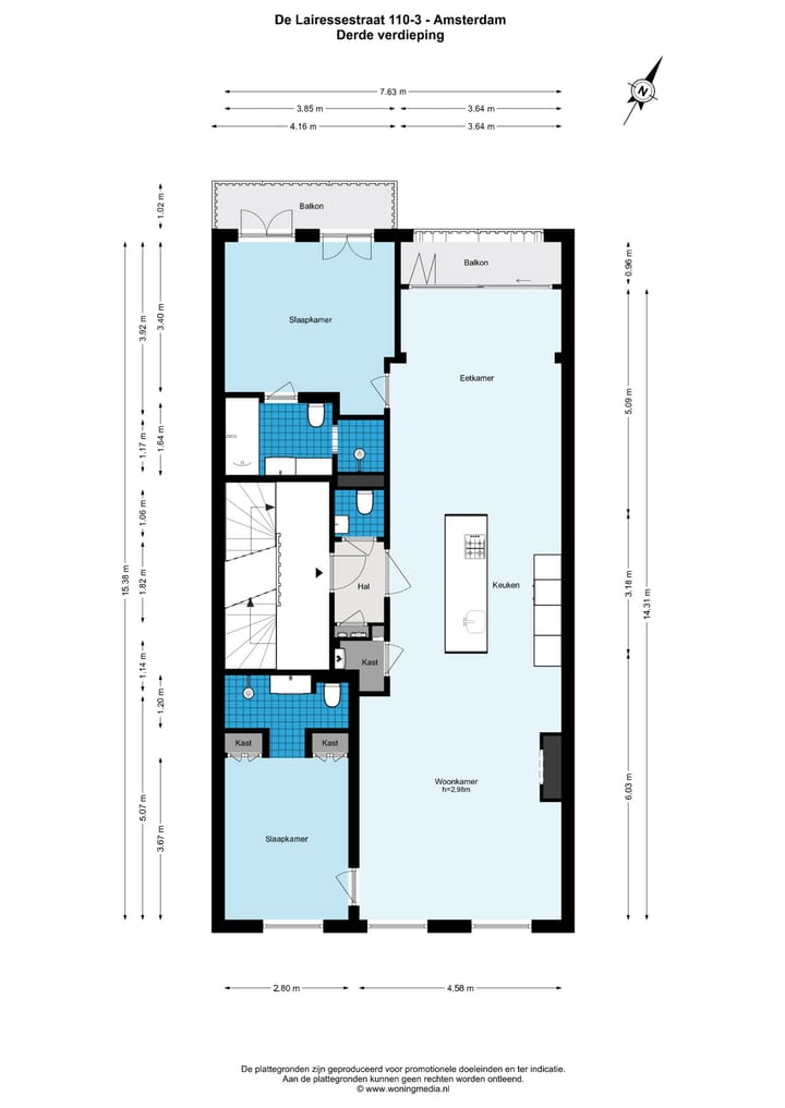 Foto 36 van De Lairessestraat 110-3