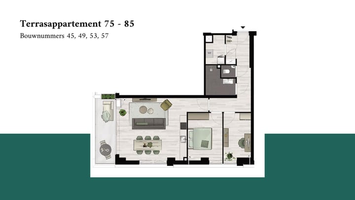 Foto 2 van Terrasappartement (Bouwnr. 53)