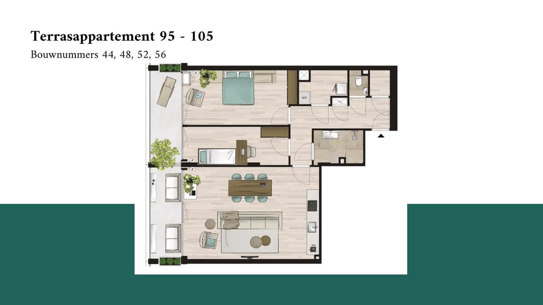 Foto 2 van Terrasappartement (Bouwnr. 56)