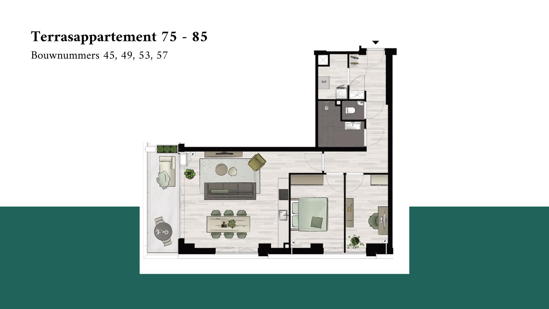 Foto 3 van Terrasappartement (Bouwnr. 57)