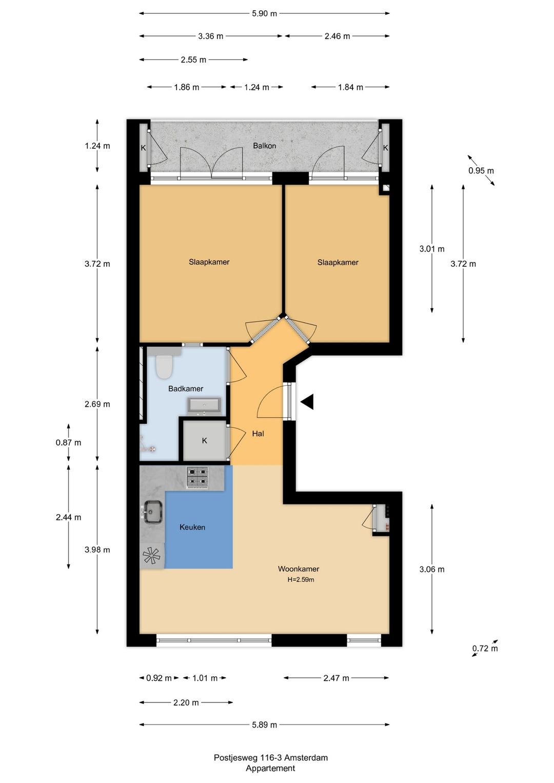 Foto 26 van Postjesweg 116-3