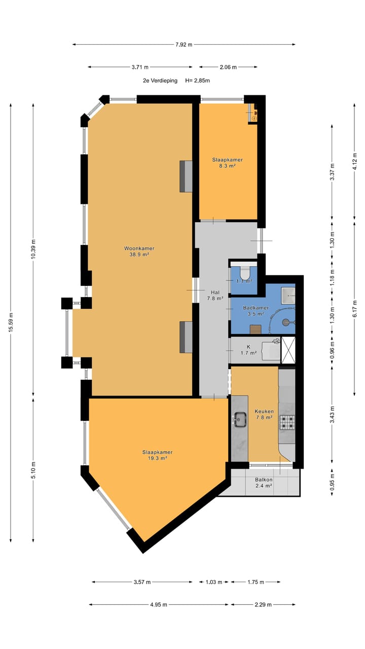 Foto 25 van Vondelstraat 57