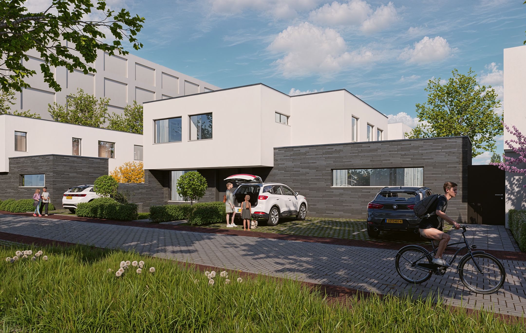 Foto 2 van 2-onder-1 kap woningen Park Leyenbroek