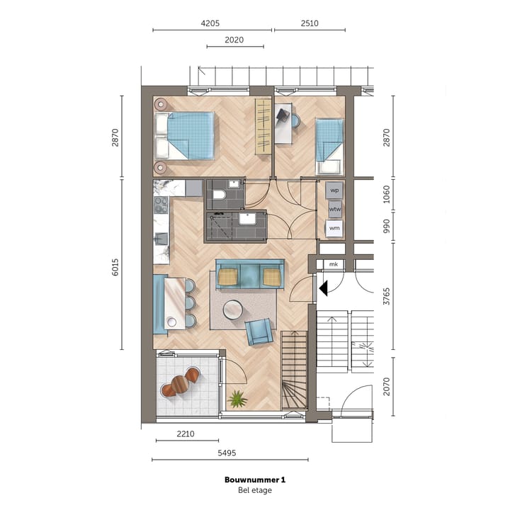 Foto 9 van Woon-werkwoning (Bouwnr. 1)