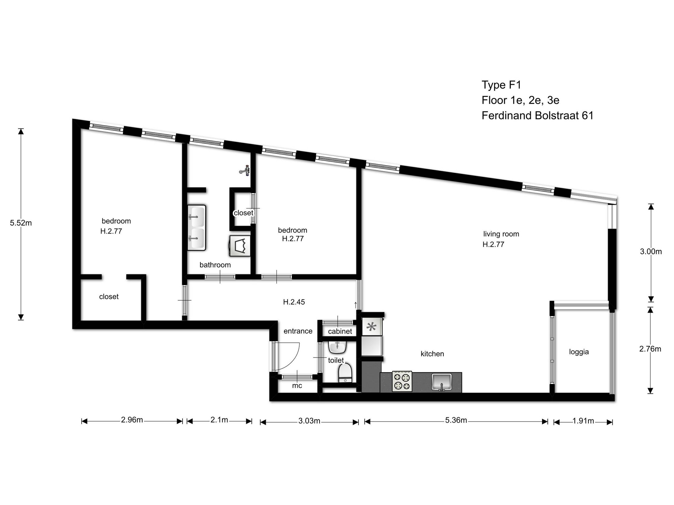 Foto 15 van Ferdinand Bolstraat 61-K
