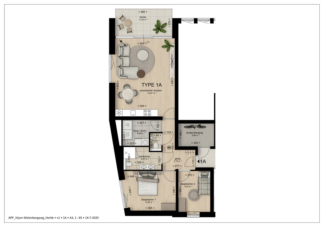 Foto 8 van Appartement (Bouwnr. 1)