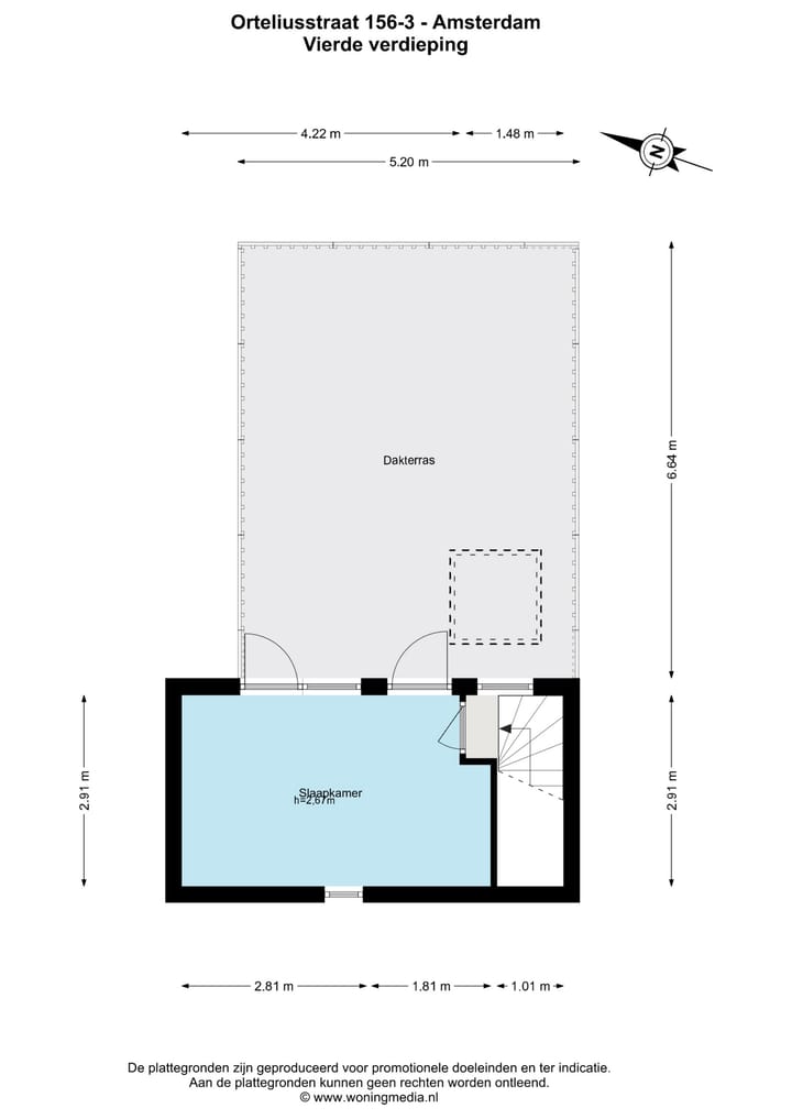 Foto 28 van Orteliusstraat 156-3