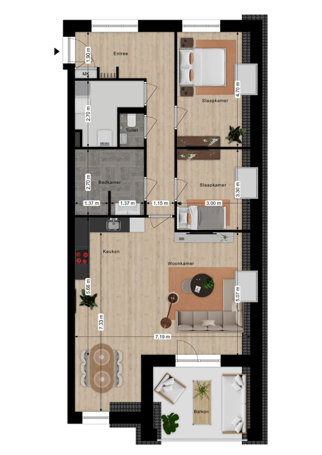 Foto 8 van Tweede verdieping (Bouwnr. 12)