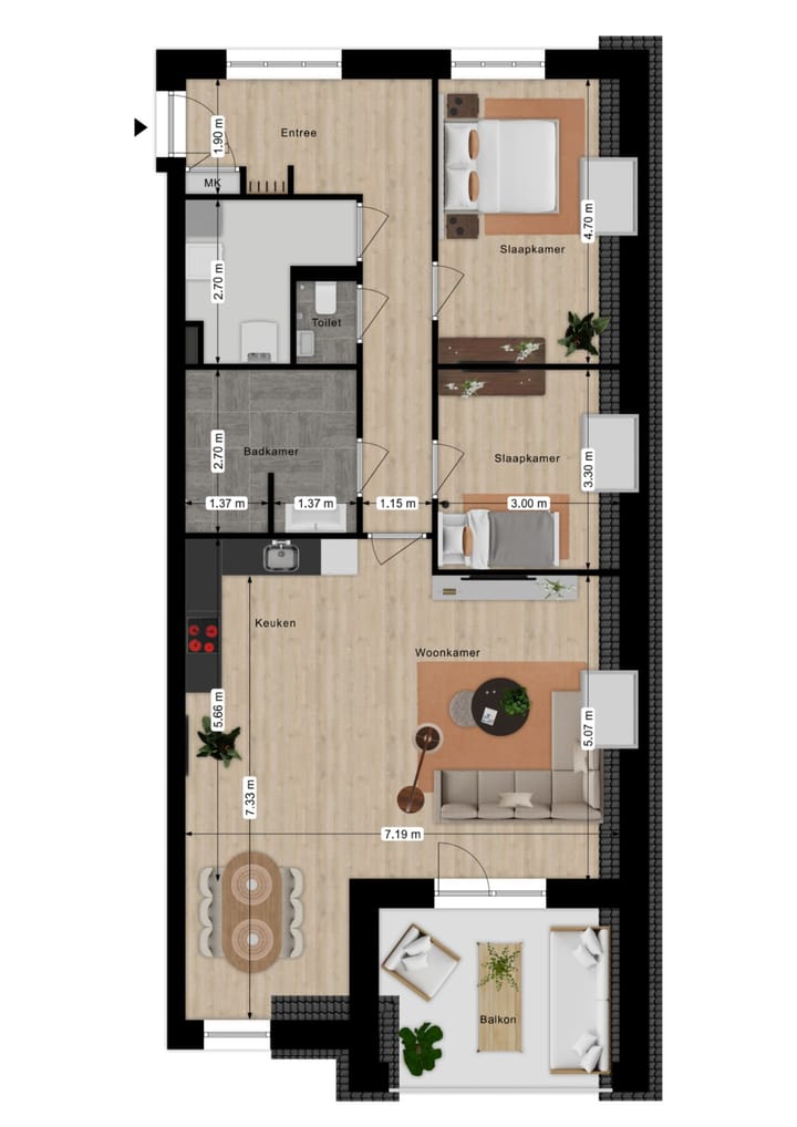 Foto 8 van Tweede verdieping (Bouwnr. 12)