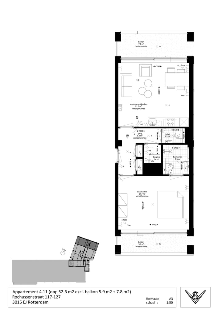 Foto 2 van Rochussenstraat 121-L