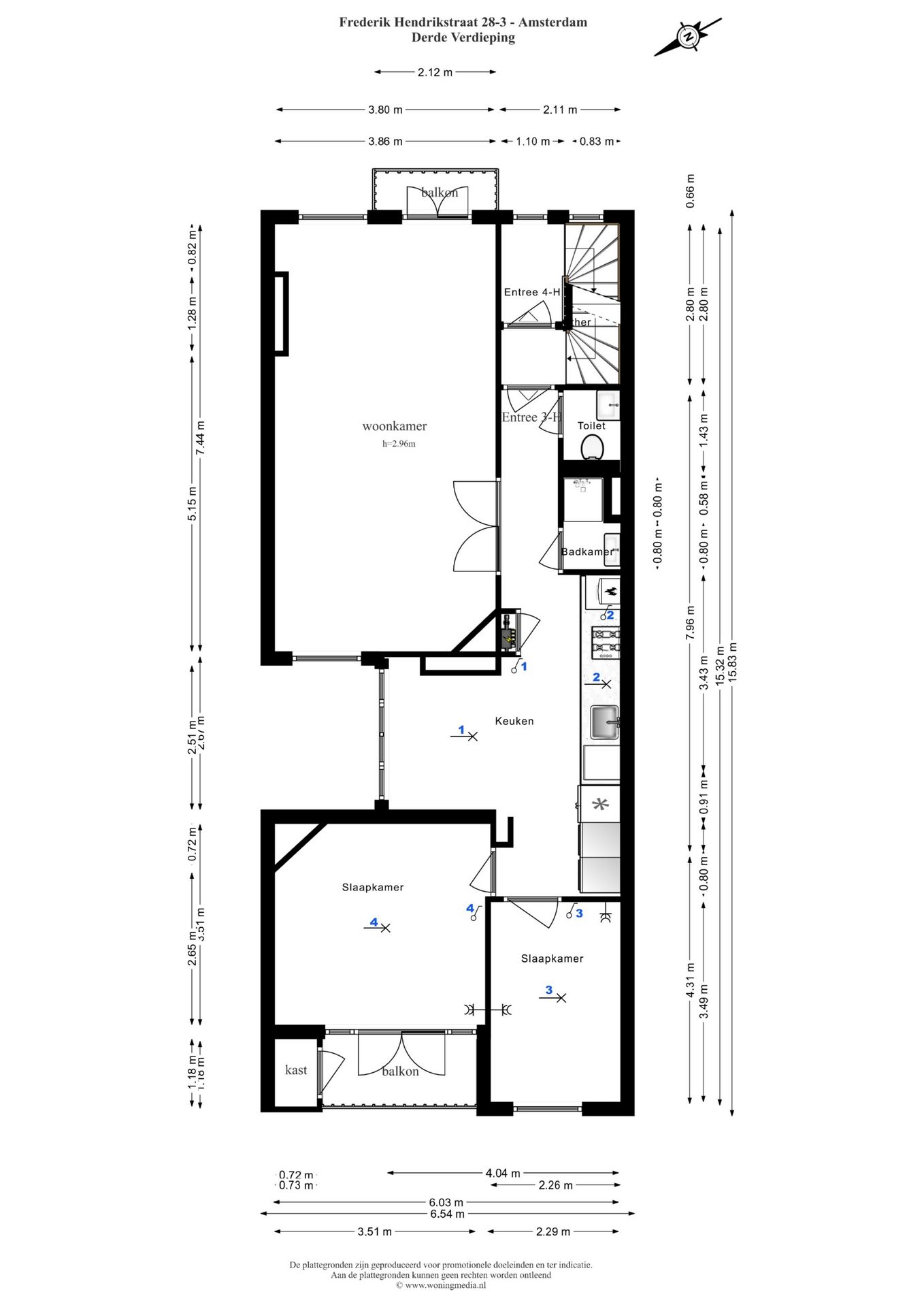 Foto 25 van Frederik Hendrikstraat 28-3