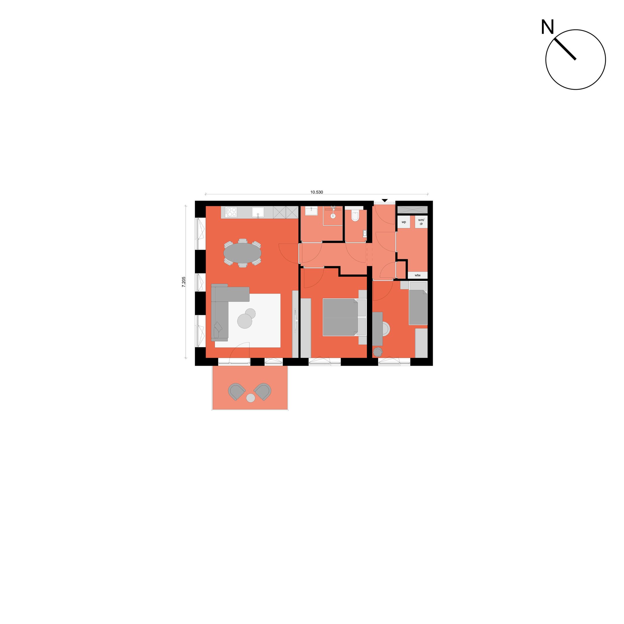 Photo 3 of OSLO 3-kamerappartement (Bouwnr. 58)