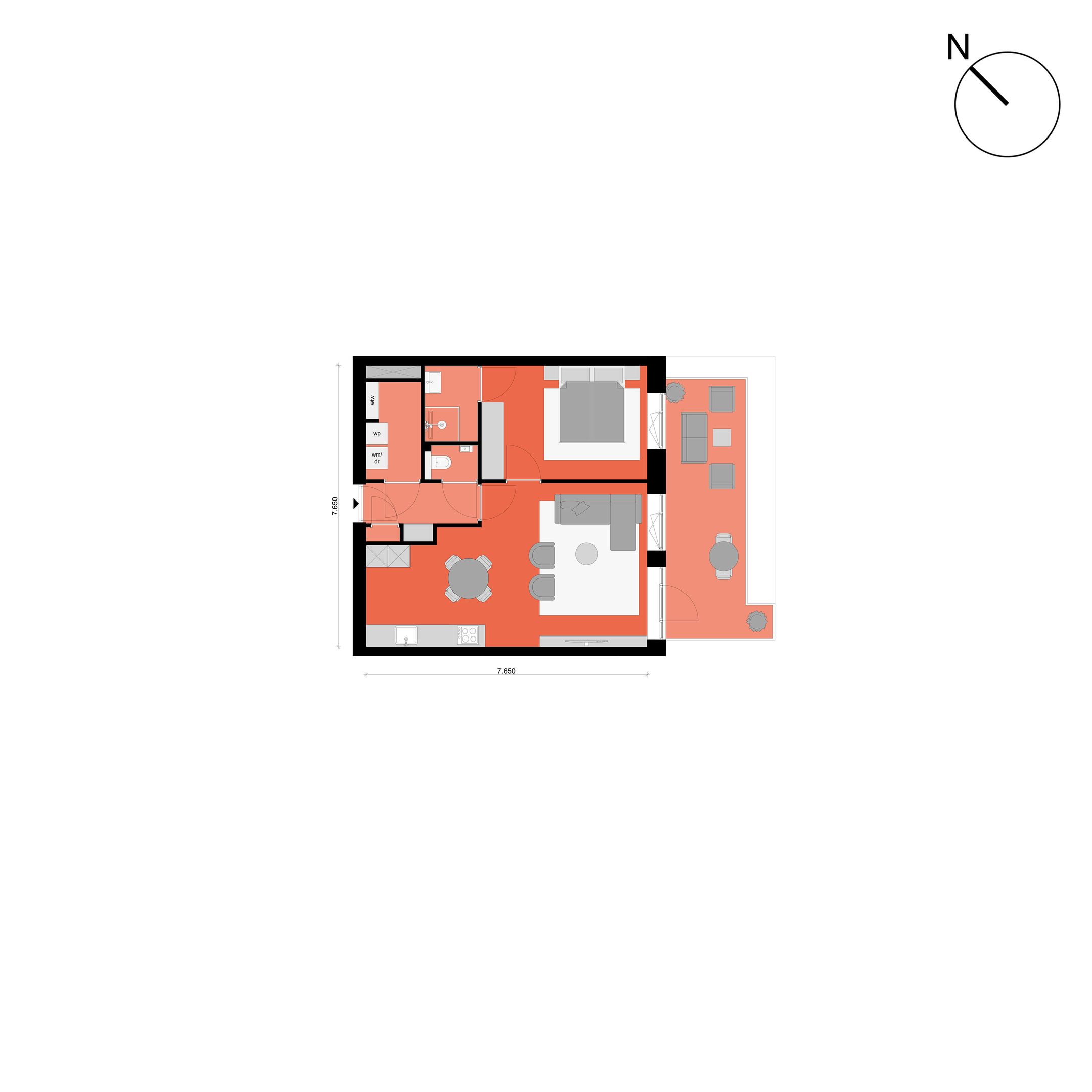 Foto 3 van OSLO 3-kamerappartement (Bouwnr. 66)