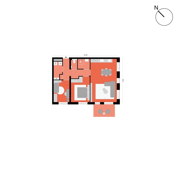 Foto 3 van OSLO 3-kamerappartement (Bouwnr. 68)