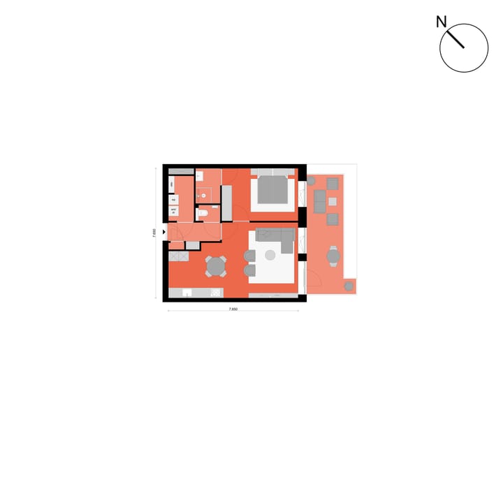 Foto 3 van OSLO 3-kamerappartement (Bouwnr. 78)