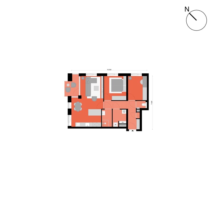 Foto 3 van OSLO 3-kamerappartement (Bouwnr. 83)