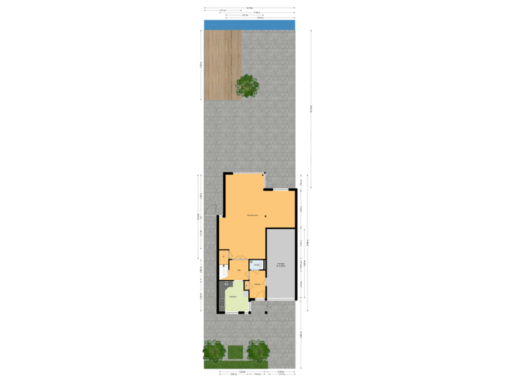 Begane grond met perceel