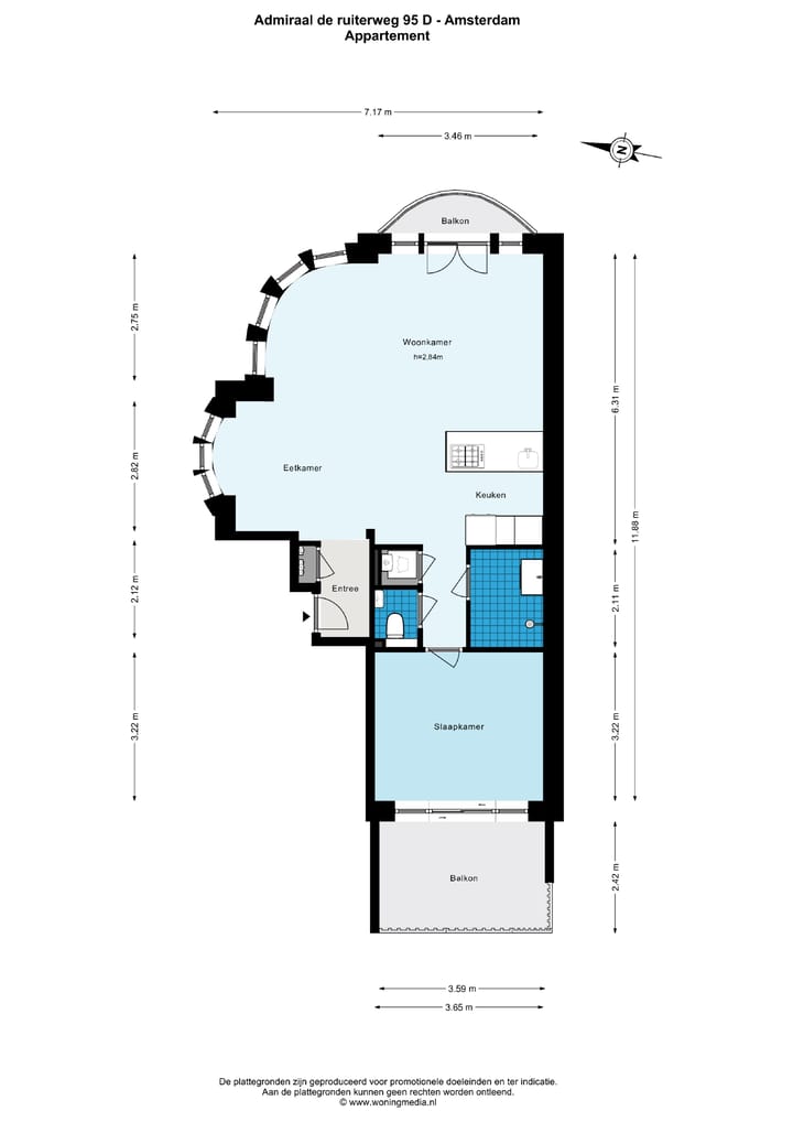Foto 48 van Admiraal De Ruijterweg 95-D
