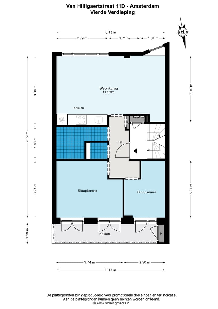 Foto 24 van Van Hilligaertstraat 11-D