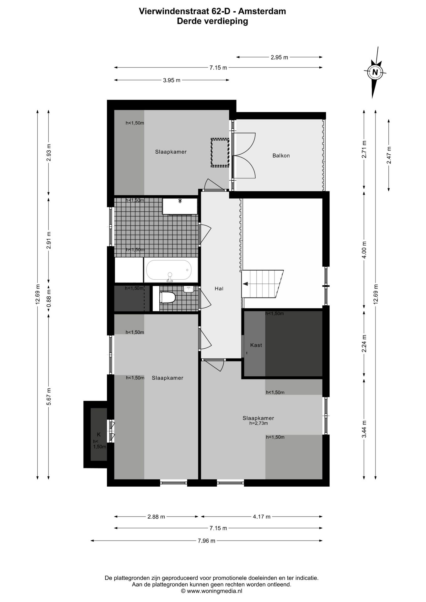 Foto 40 van Vierwindenstraat 62-D