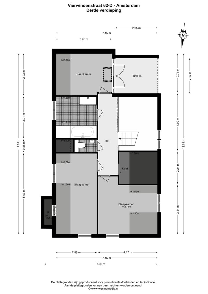 Foto 40 van Vierwindenstraat 62-D