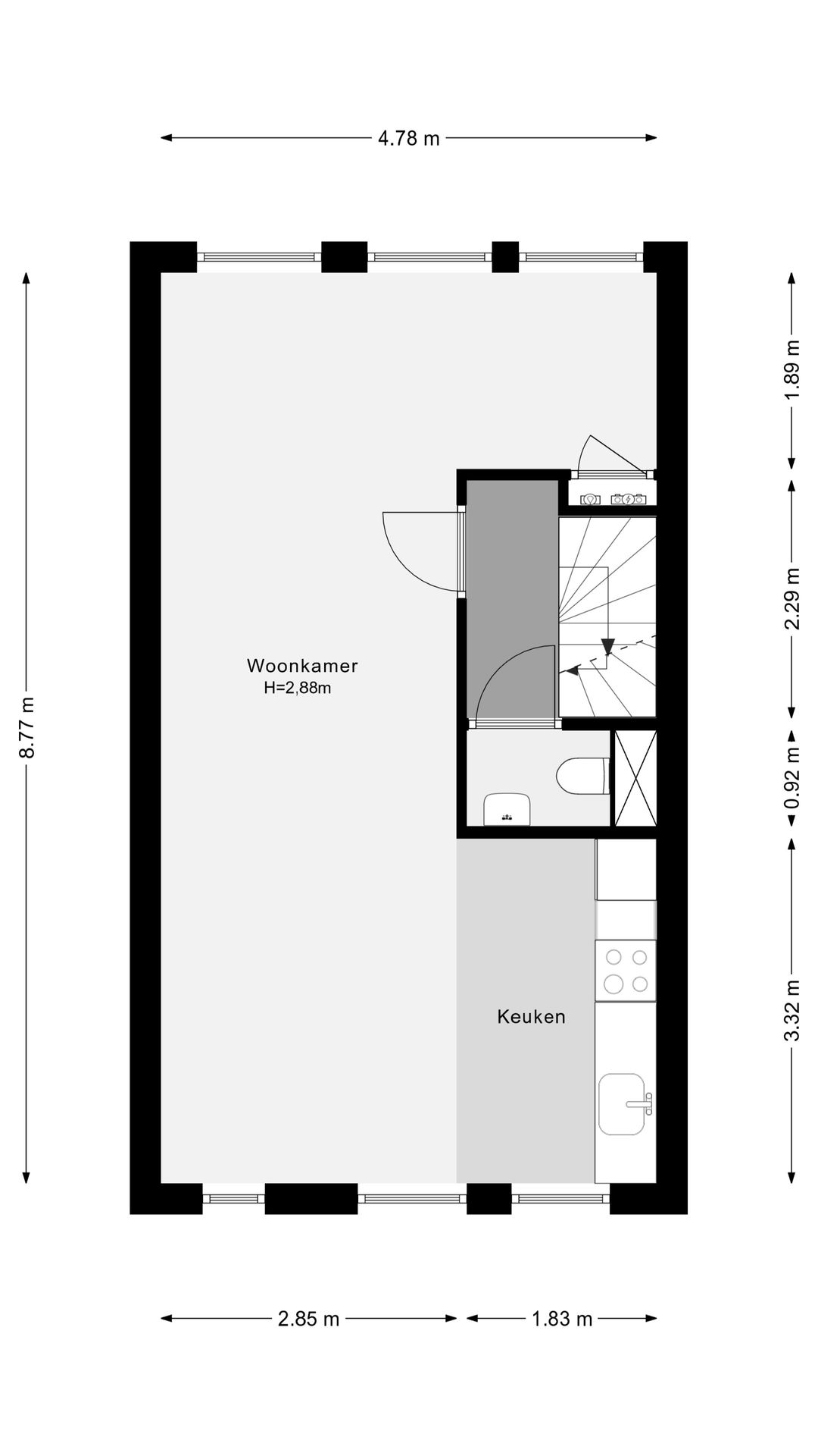 Foto 17 van Drievriendendwarsstraat 11-B