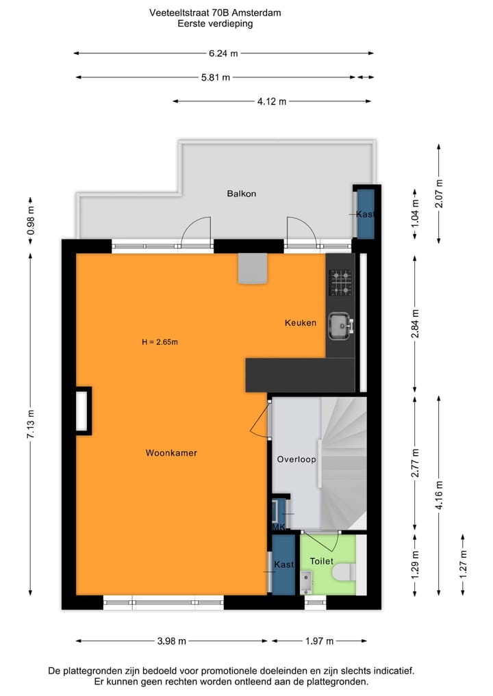 Foto 44 van Veeteeltstraat 70-B