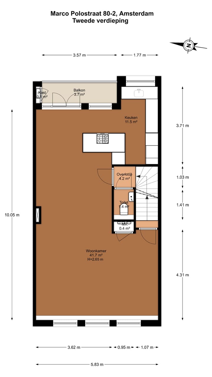 Foto 37 van Marco Polostraat 80-2