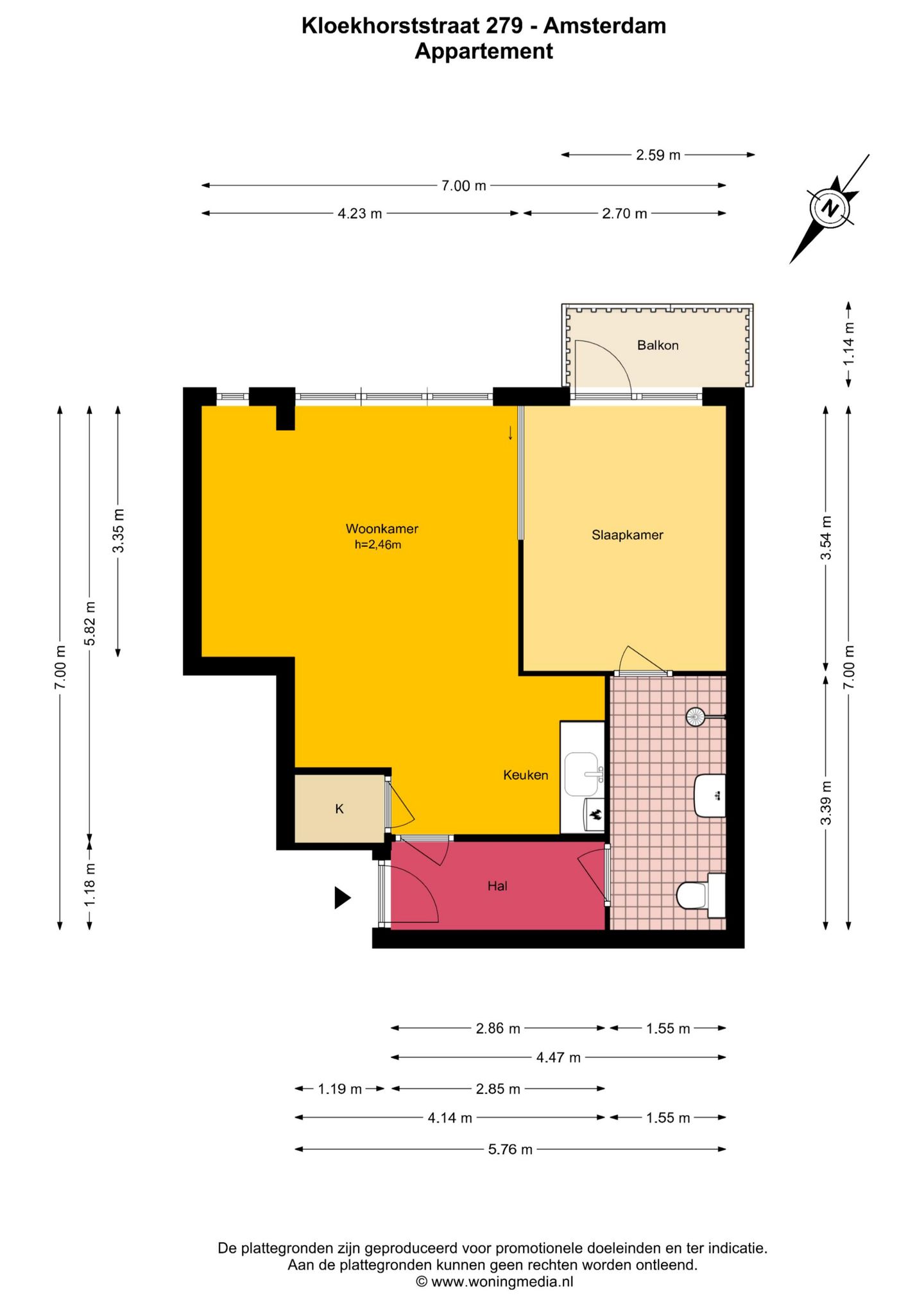 Foto 20 van Kloekhorststraat 279