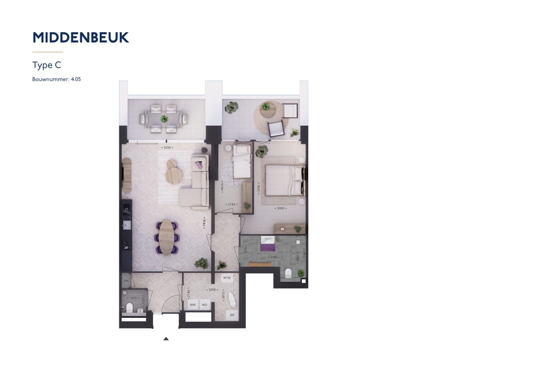 Foto 2 van Type C MIDDENBEUK (Bouwnr. 4.5)