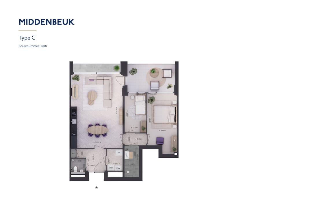 Foto 2 van Type C MIDDENBEUK (Bouwnr. 4.8)