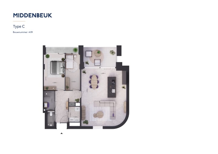 Foto 2 van Type C MIDDENBEUK (Bouwnr. 4.9)