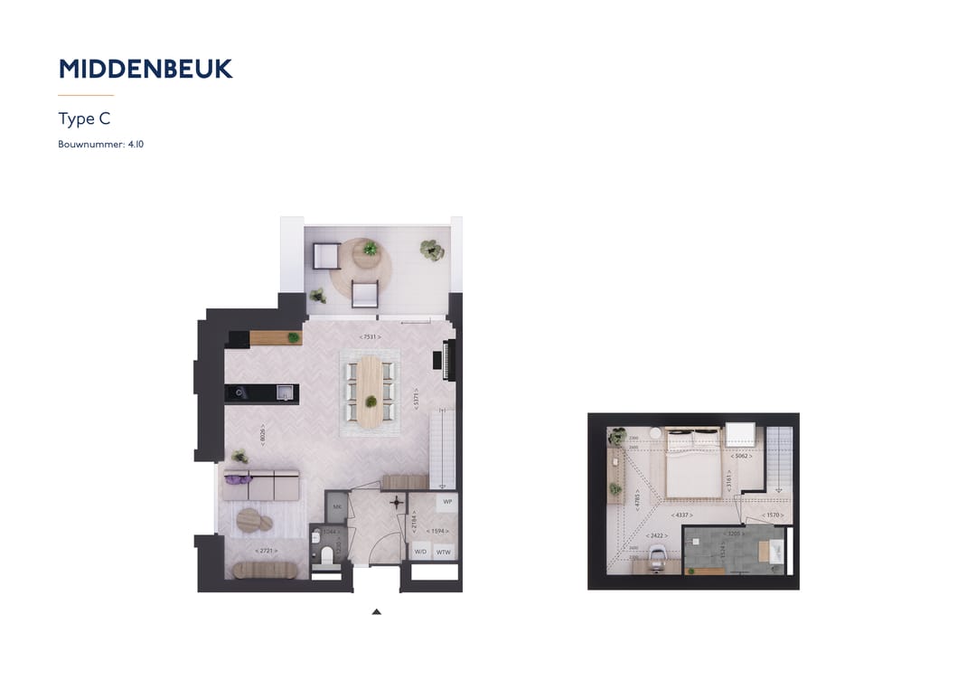Foto 2 van Type C MIDDENBEUK (Bouwnr. 4.10)