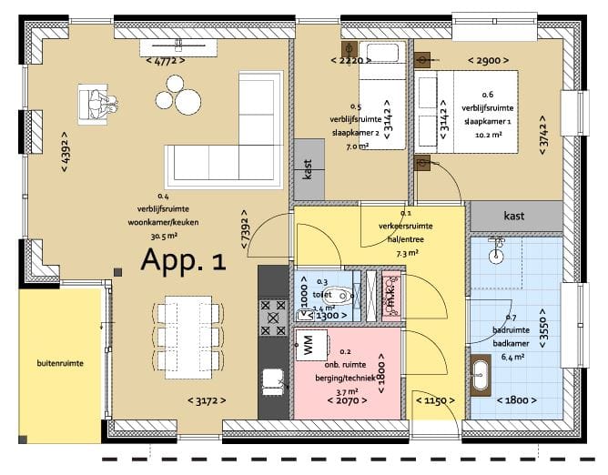 Foto 1 van Begane grond (Bouwnr. 1)