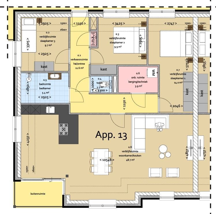 Foto 1 van 2e verdieping (Bouwnr. 13)