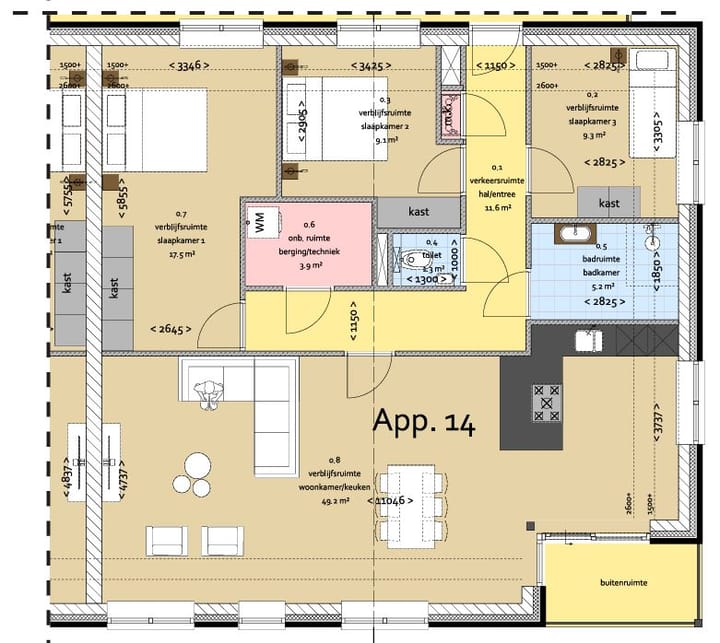 Foto 1 van 2e verdieping (Bouwnr. 14)