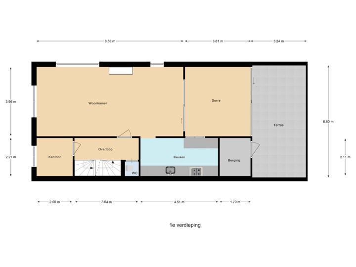 1e verdieping