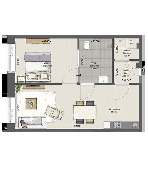 Foto 2 van Moderne zorgappartementen (Bouwnr. 03)