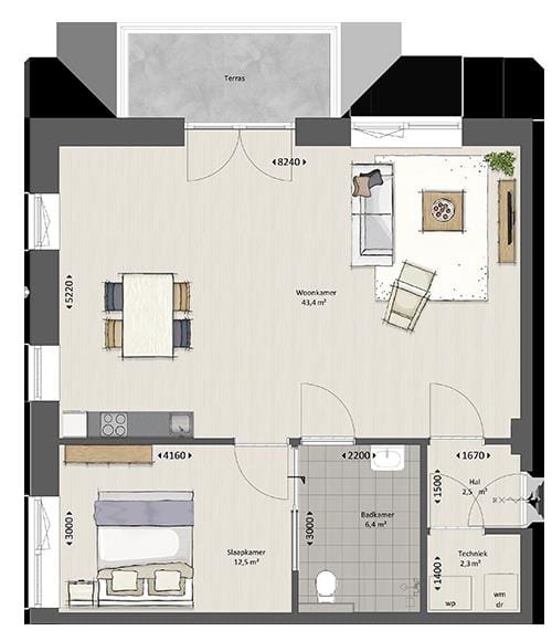 Foto 2 van Moderne zorgappartementen (Bouwnr. 01)