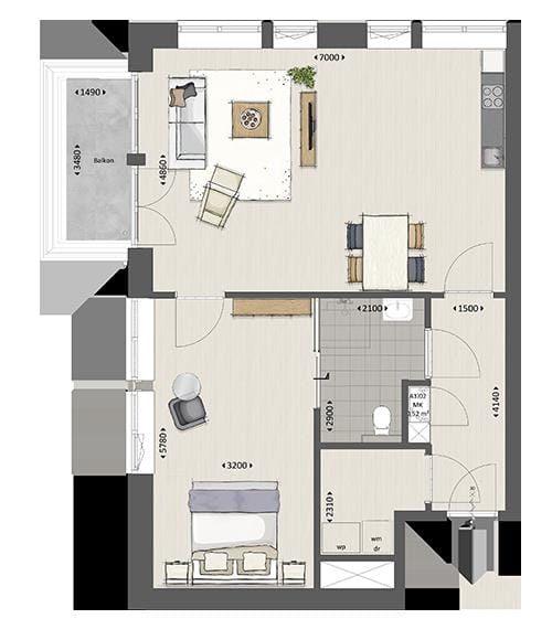 Foto 2 van Stijlvolle appartementen voor 55+ (Bouwnr. 01)
