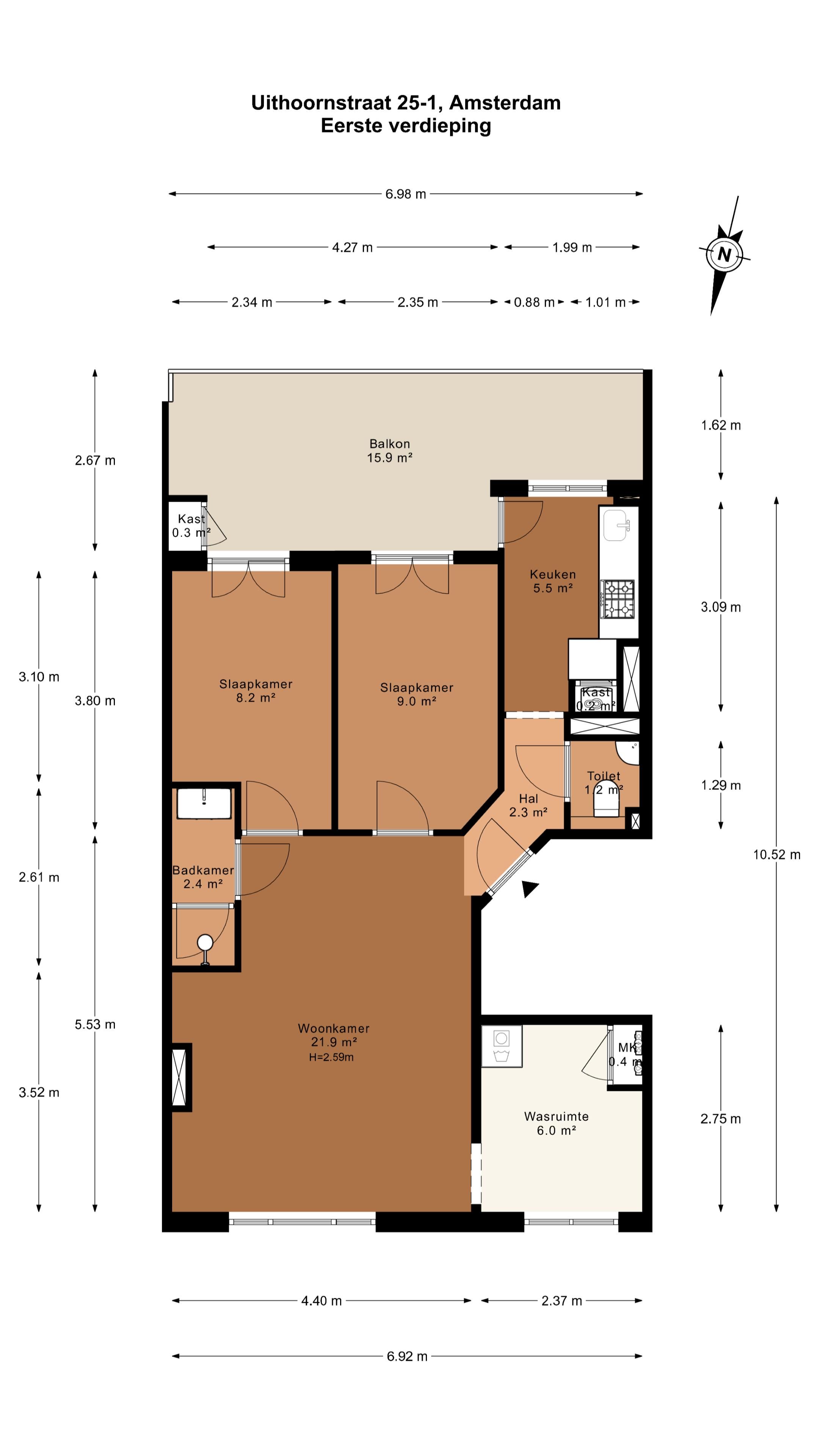 Foto 24 van Uithoornstraat 25-1