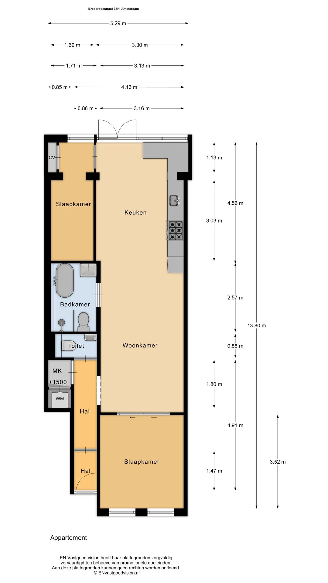 Foto 43 van Brederodestraat 38-H