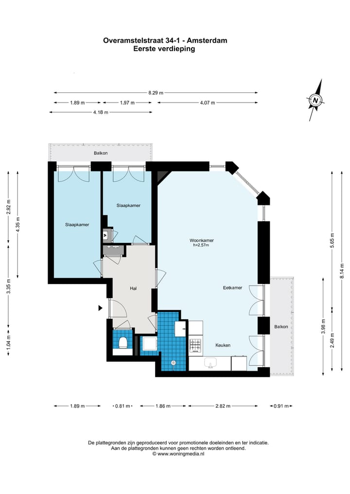 Foto 27 van Overamstelstraat 34-1
