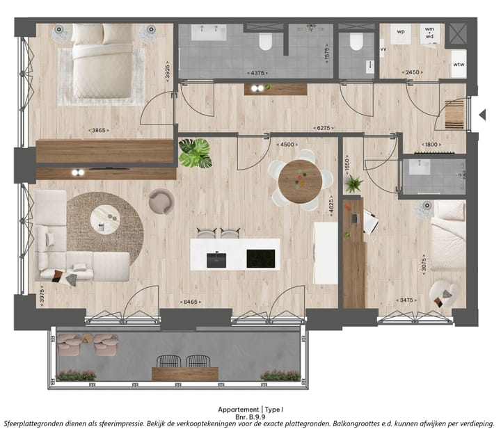 Foto 2 van Molenstraat - appartement 9.9