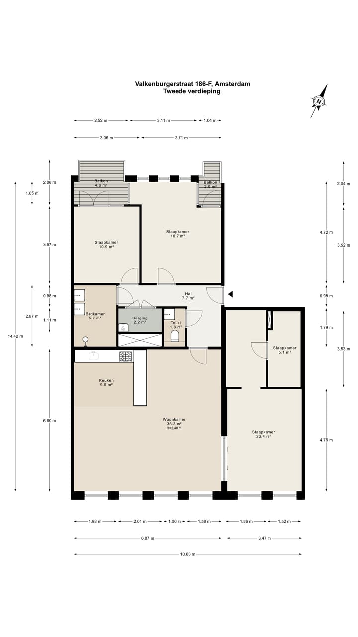 Foto 25 van Valkenburgerstraat 186-F