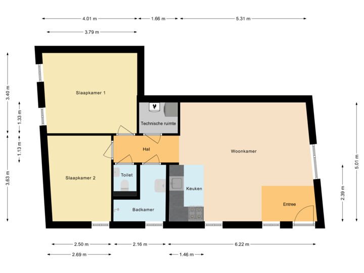 Bijgebouw - Eerste woonlaag