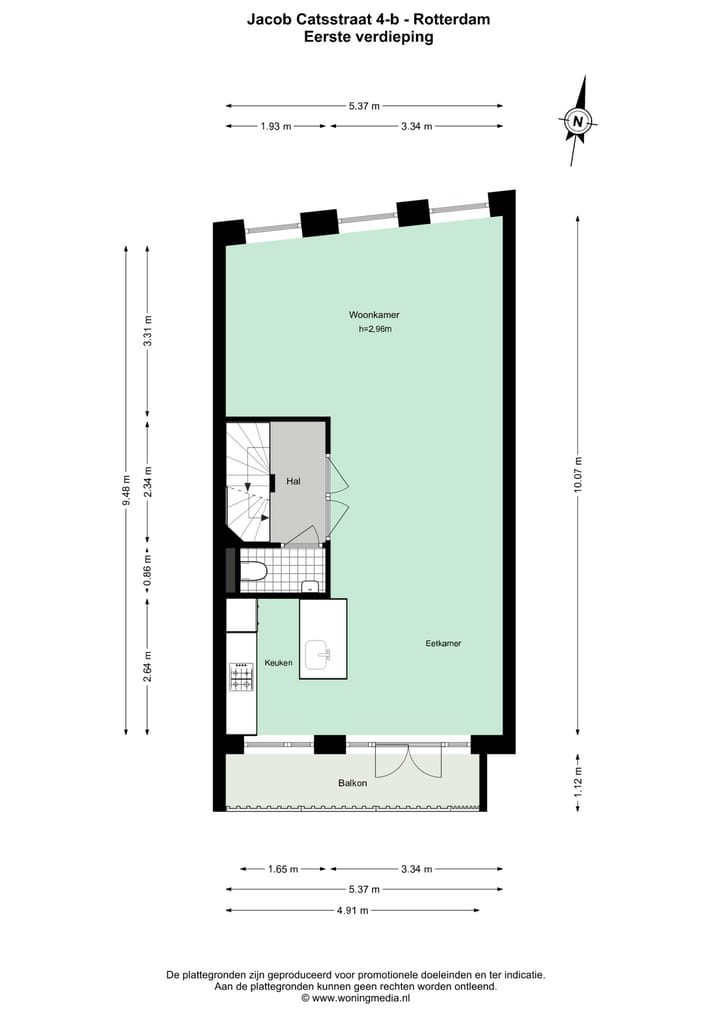 Foto 28 van Jacob Catsstraat 4-B