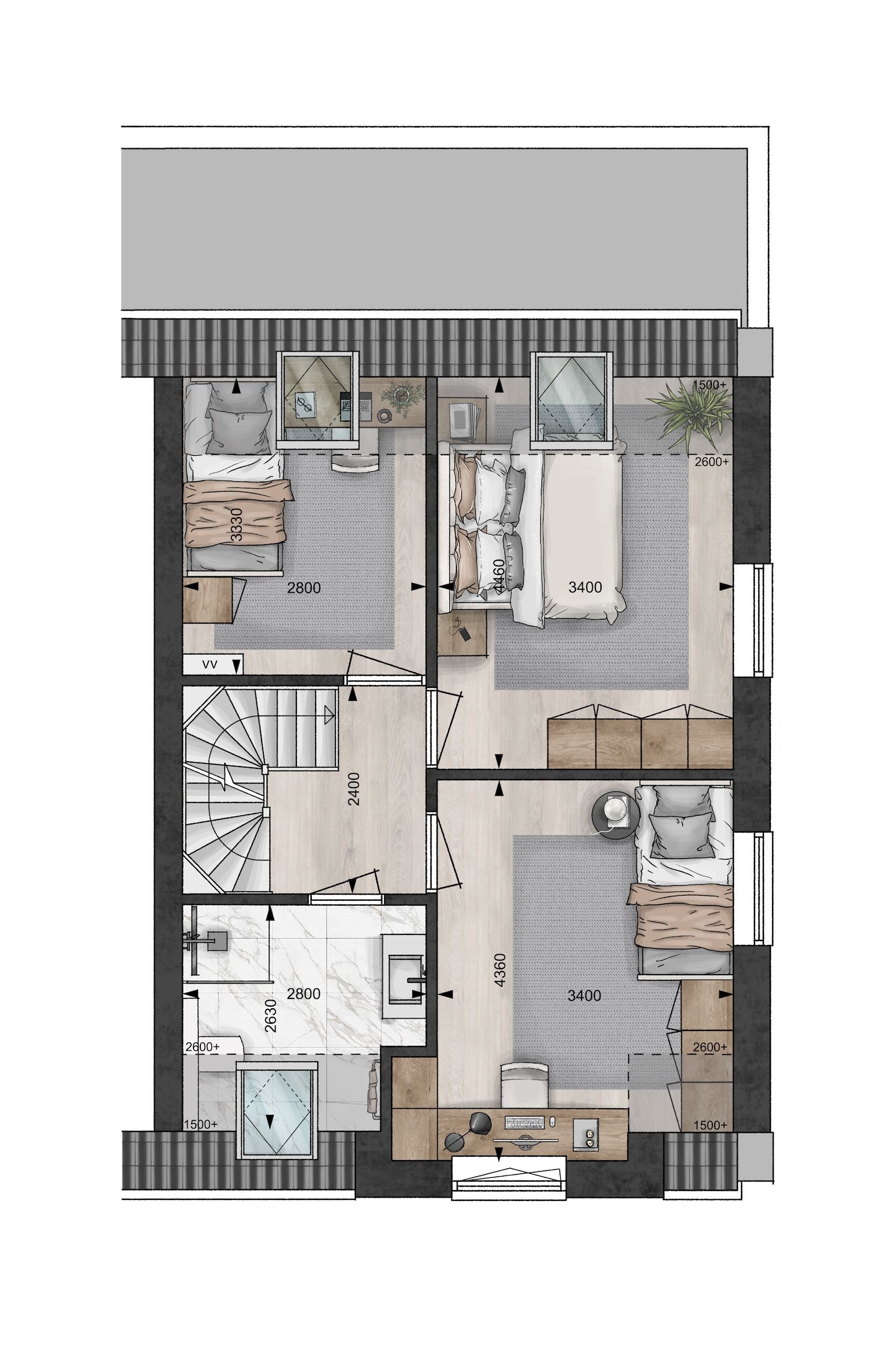 Foto 6 van Blanckx Ambacht: Pottenbakkerij (tweekap) (Bouwnr. 06)