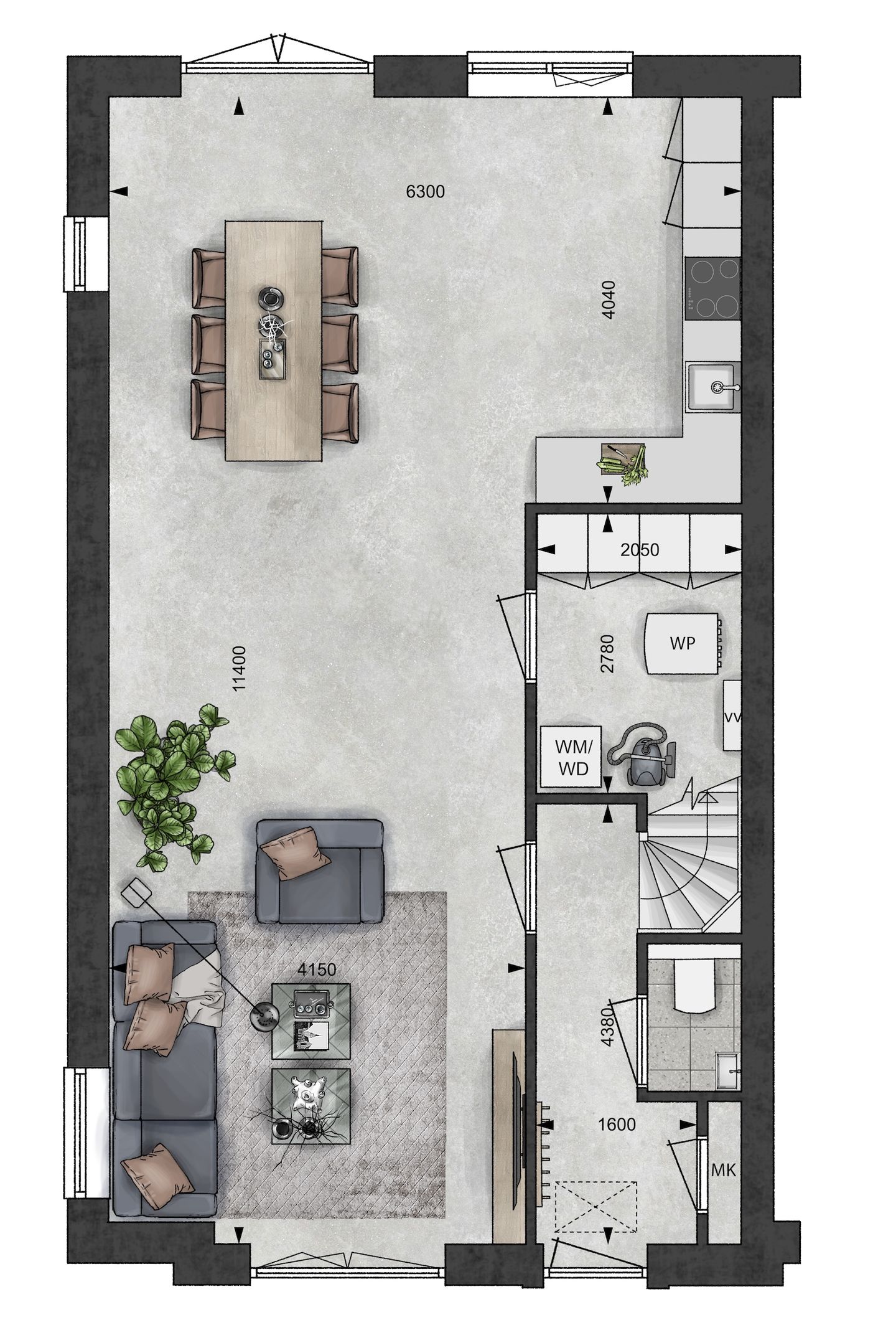 Foto 4 van Blanckx Ambacht: Touwslagerij (tweekap) (Bouwnr. 09)