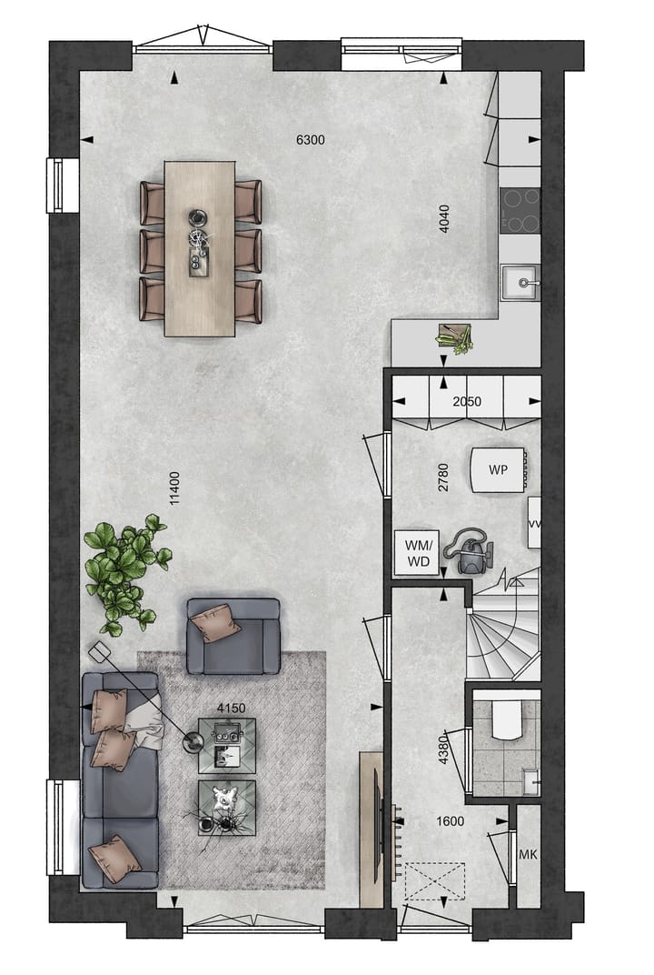 Foto 4 van Blanckx Ambacht: Touwslagerij (tweekap) (Bouwnr. 09)